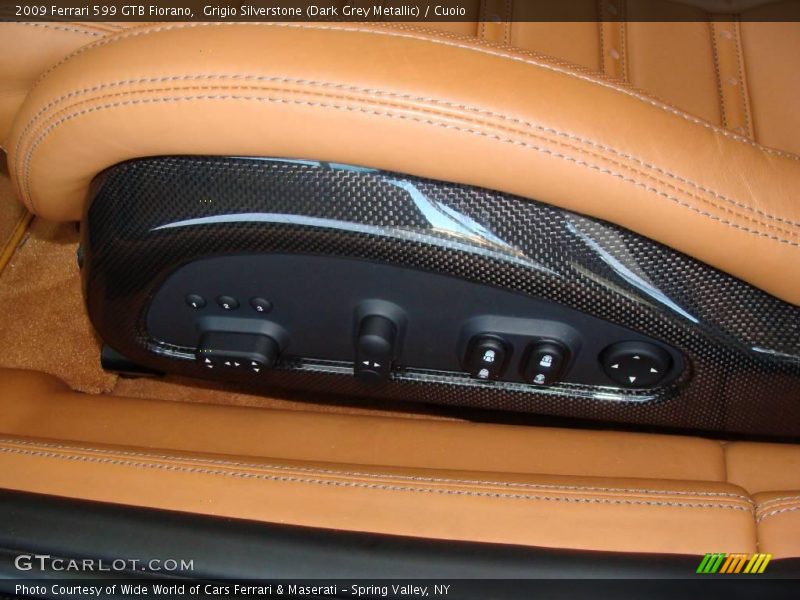 Grigio Silverstone (Dark Grey Metallic) / Cuoio 2009 Ferrari 599 GTB Fiorano
