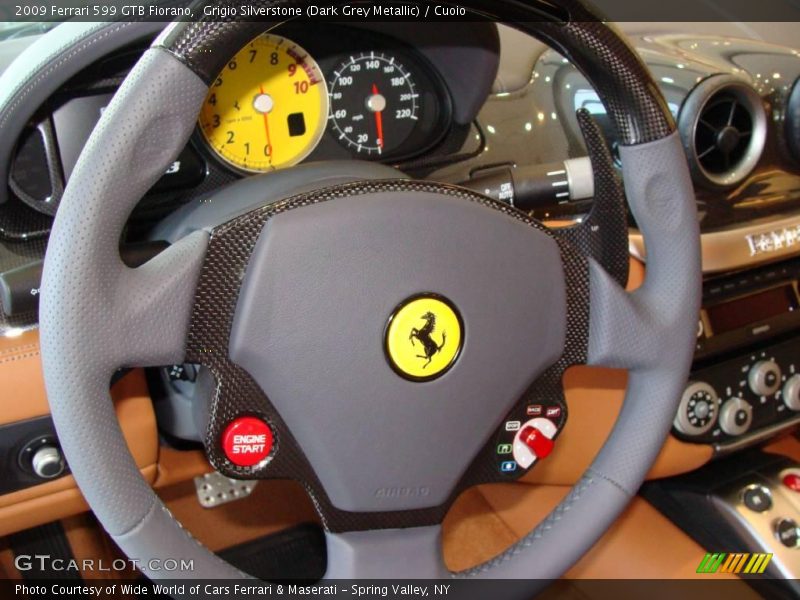 Grigio Silverstone (Dark Grey Metallic) / Cuoio 2009 Ferrari 599 GTB Fiorano