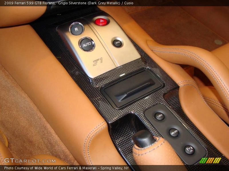 Grigio Silverstone (Dark Grey Metallic) / Cuoio 2009 Ferrari 599 GTB Fiorano