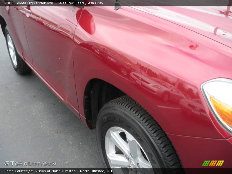 Salsa Red Pearl / Ash Gray 2008 Toyota Highlander 4WD