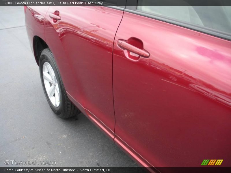 Salsa Red Pearl / Ash Gray 2008 Toyota Highlander 4WD