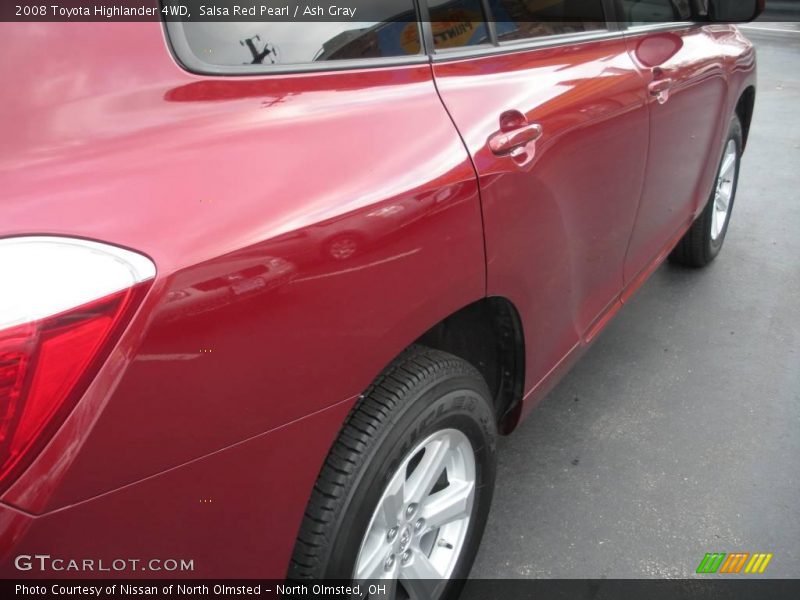 Salsa Red Pearl / Ash Gray 2008 Toyota Highlander 4WD