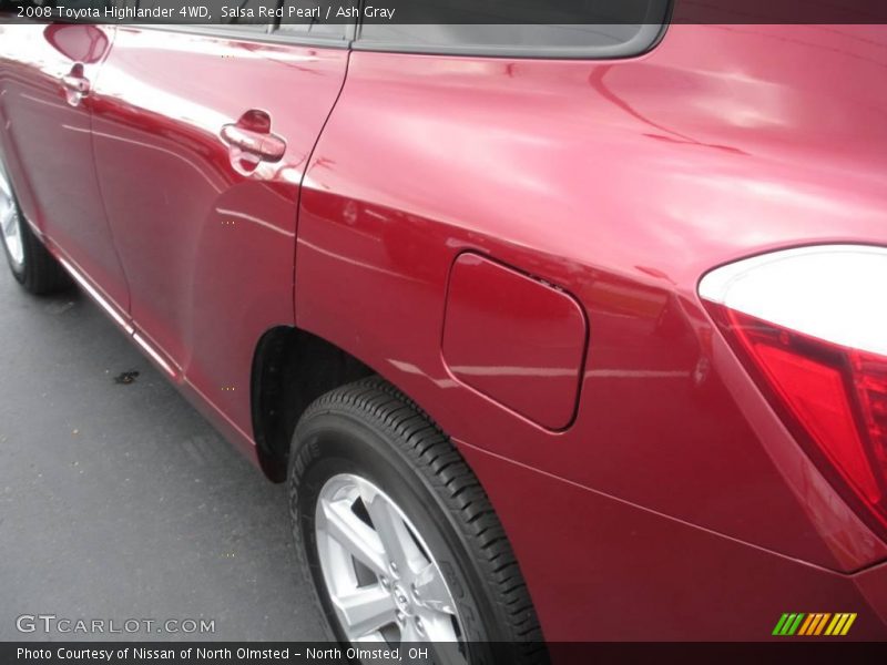 Salsa Red Pearl / Ash Gray 2008 Toyota Highlander 4WD
