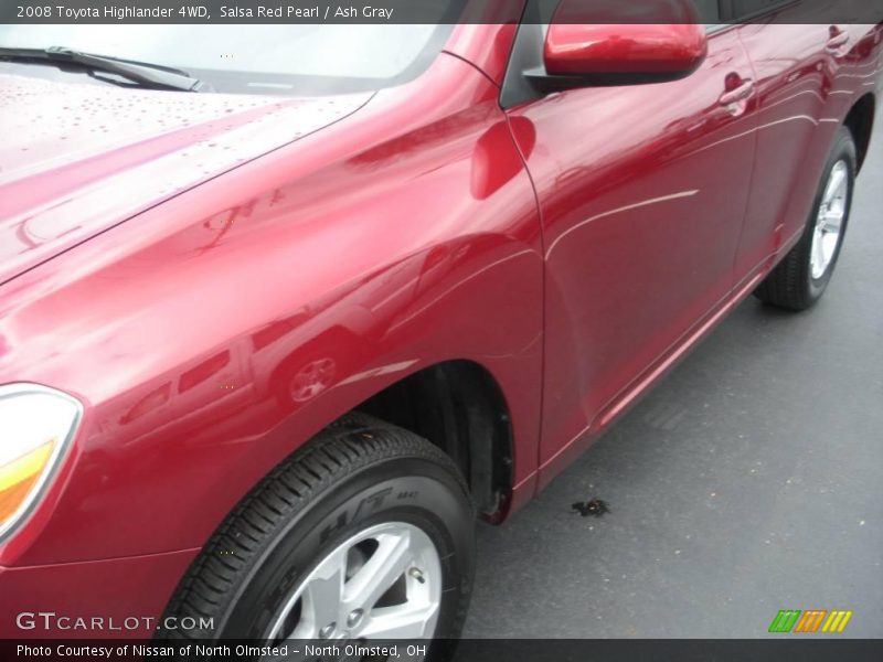 Salsa Red Pearl / Ash Gray 2008 Toyota Highlander 4WD