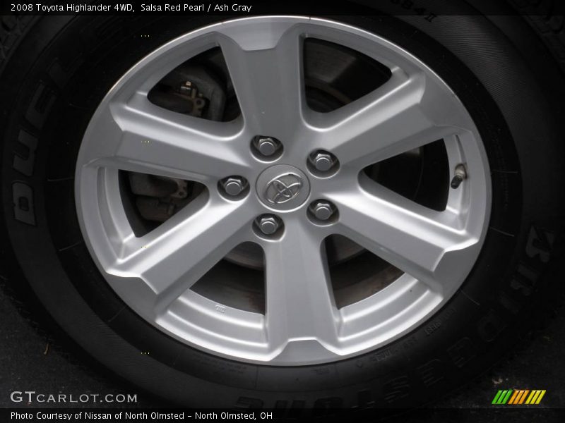Salsa Red Pearl / Ash Gray 2008 Toyota Highlander 4WD