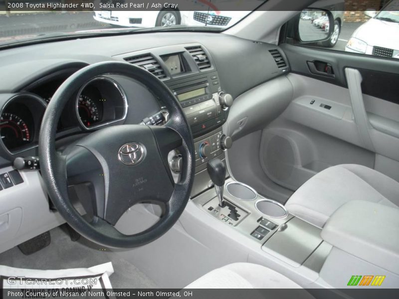 Salsa Red Pearl / Ash Gray 2008 Toyota Highlander 4WD