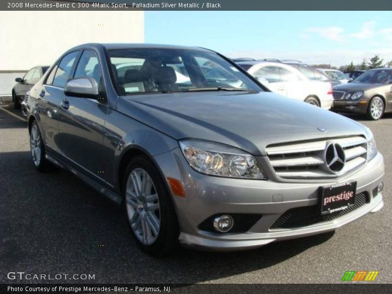 Palladium Silver Metallic / Black 2008 Mercedes-Benz C 300 4Matic Sport