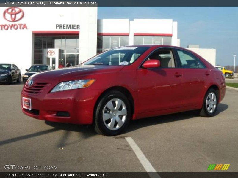 Barcelona Red Metallic / Ash 2009 Toyota Camry LE