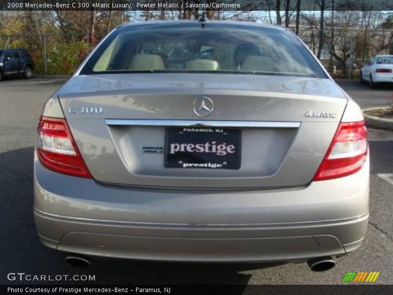 Pewter Metallic / Savanna/Cashmere 2008 Mercedes-Benz C 300 4Matic Luxury