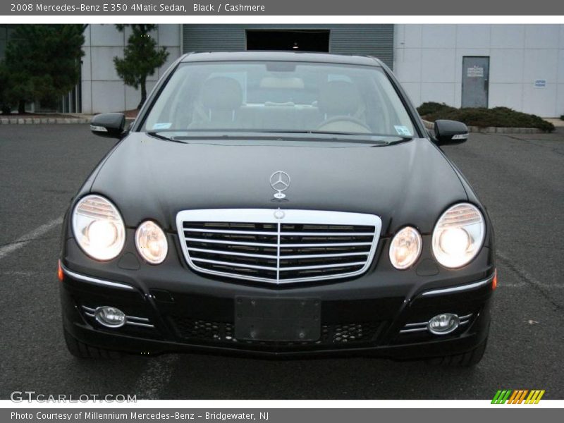 Black / Cashmere 2008 Mercedes-Benz E 350 4Matic Sedan
