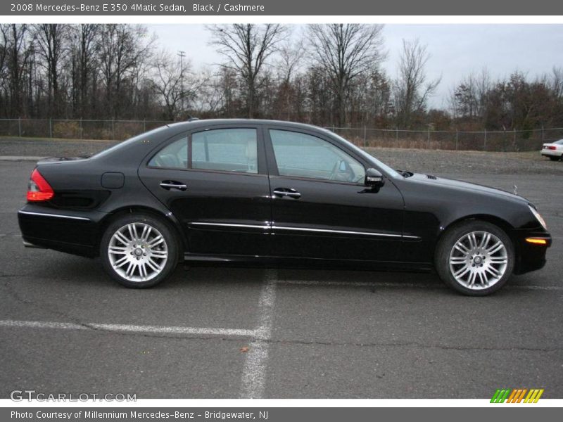 Black / Cashmere 2008 Mercedes-Benz E 350 4Matic Sedan