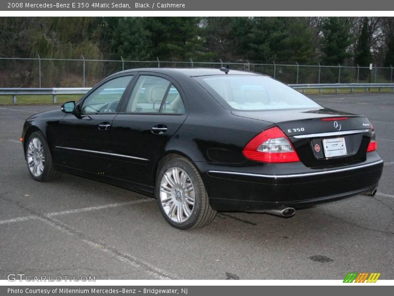 Black / Cashmere 2008 Mercedes-Benz E 350 4Matic Sedan