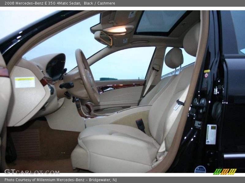Black / Cashmere 2008 Mercedes-Benz E 350 4Matic Sedan