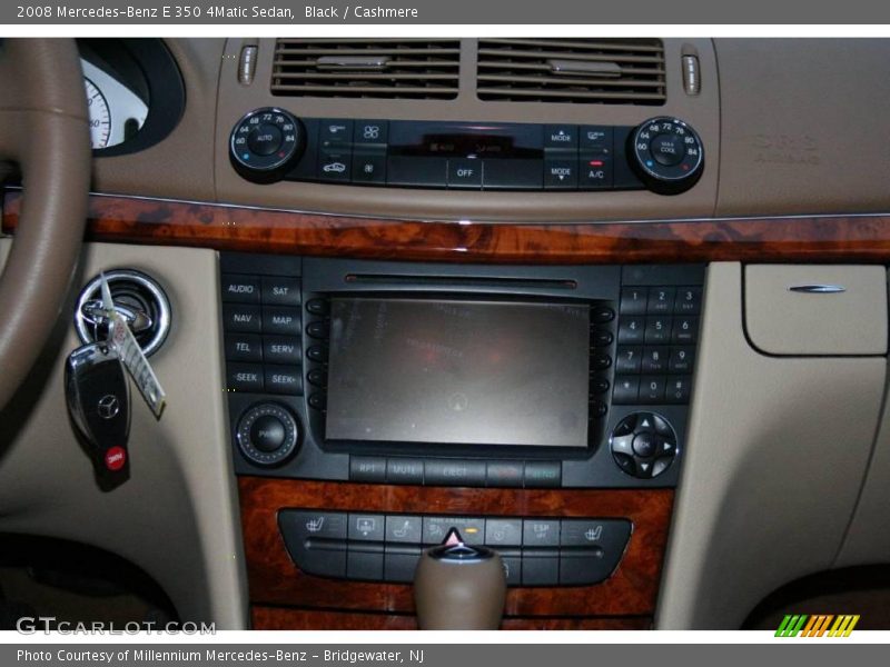 Black / Cashmere 2008 Mercedes-Benz E 350 4Matic Sedan