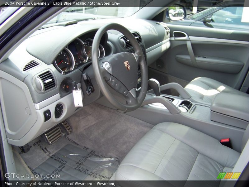 Lapis Blue Metallic / Stone/Steel Grey 2004 Porsche Cayenne S