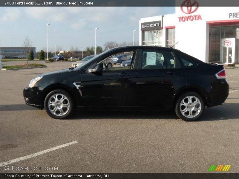 Black / Medium Stone 2008 Ford Focus SES Sedan