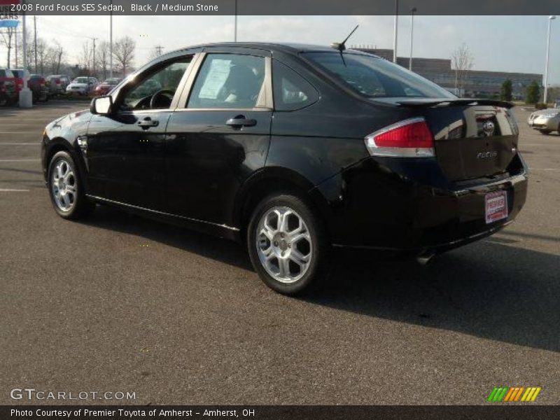Black / Medium Stone 2008 Ford Focus SES Sedan