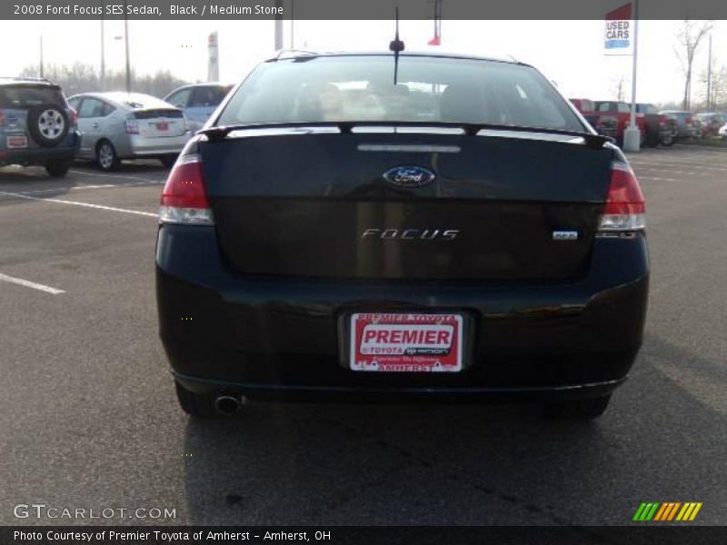 Black / Medium Stone 2008 Ford Focus SES Sedan