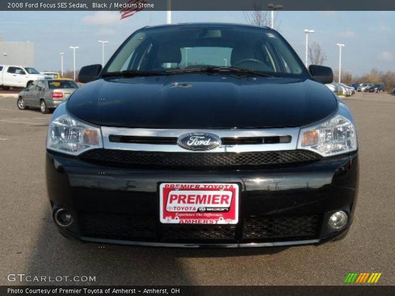 Black / Medium Stone 2008 Ford Focus SES Sedan