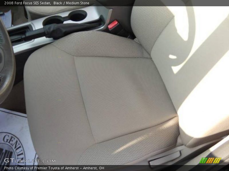 Black / Medium Stone 2008 Ford Focus SES Sedan