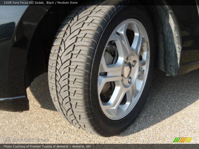 Black / Medium Stone 2008 Ford Focus SES Sedan