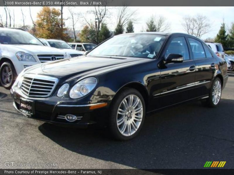 Black / Black 2008 Mercedes-Benz E 350 4Matic Sedan