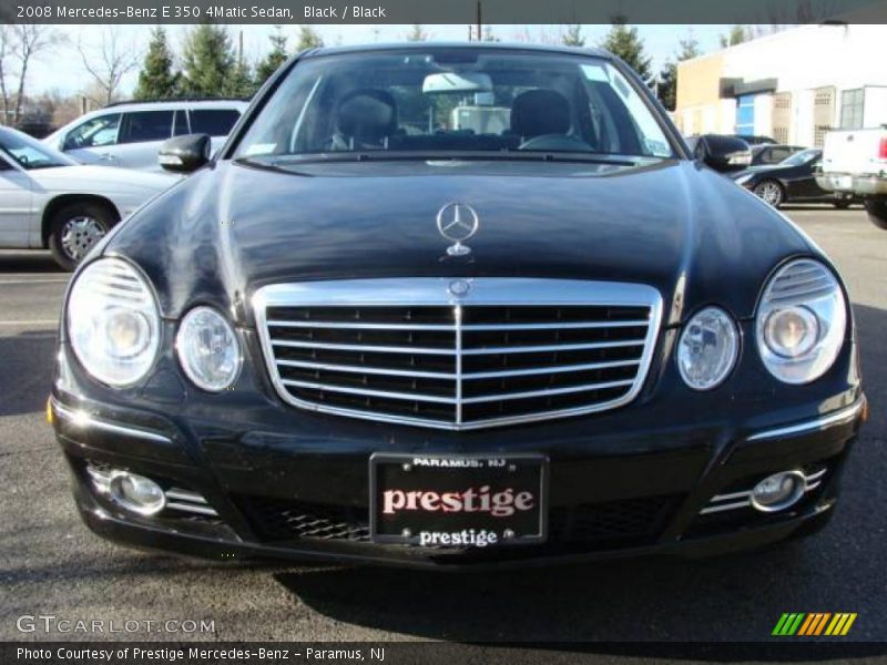 Black / Black 2008 Mercedes-Benz E 350 4Matic Sedan