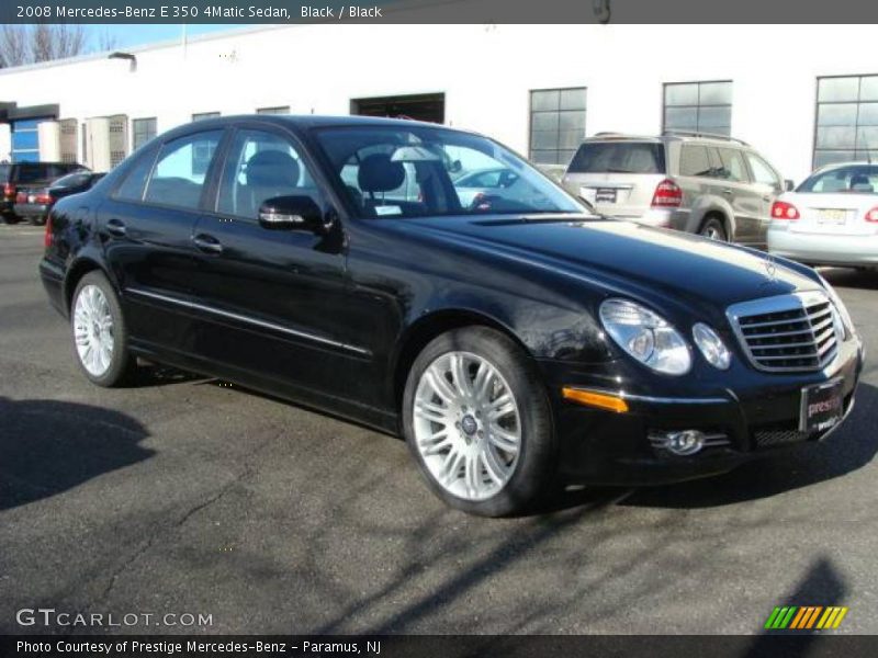 Black / Black 2008 Mercedes-Benz E 350 4Matic Sedan