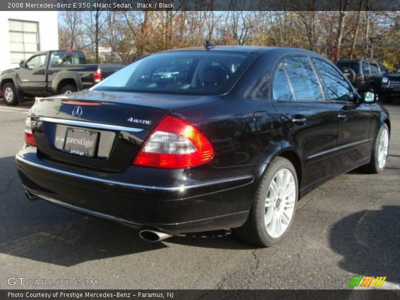 Black / Black 2008 Mercedes-Benz E 350 4Matic Sedan