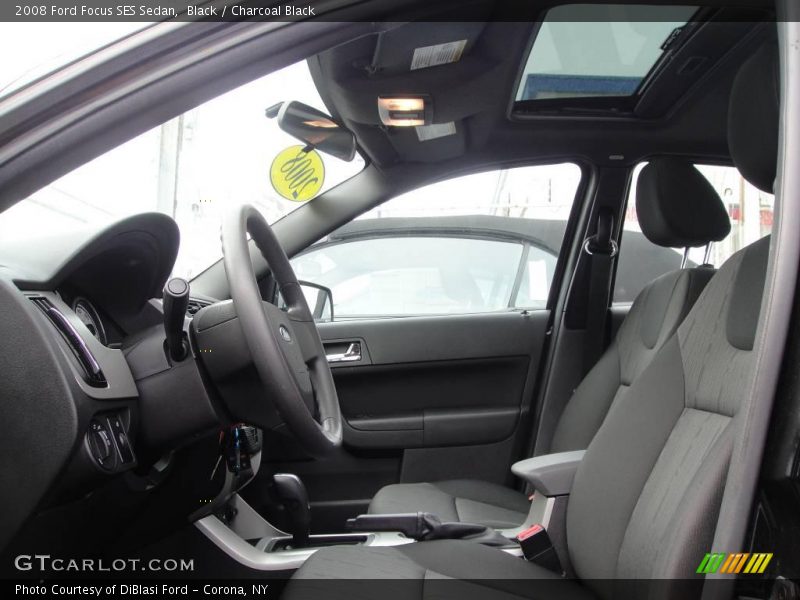Black / Charcoal Black 2008 Ford Focus SES Sedan