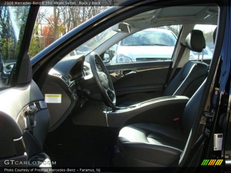 Black / Black 2008 Mercedes-Benz E 350 4Matic Sedan