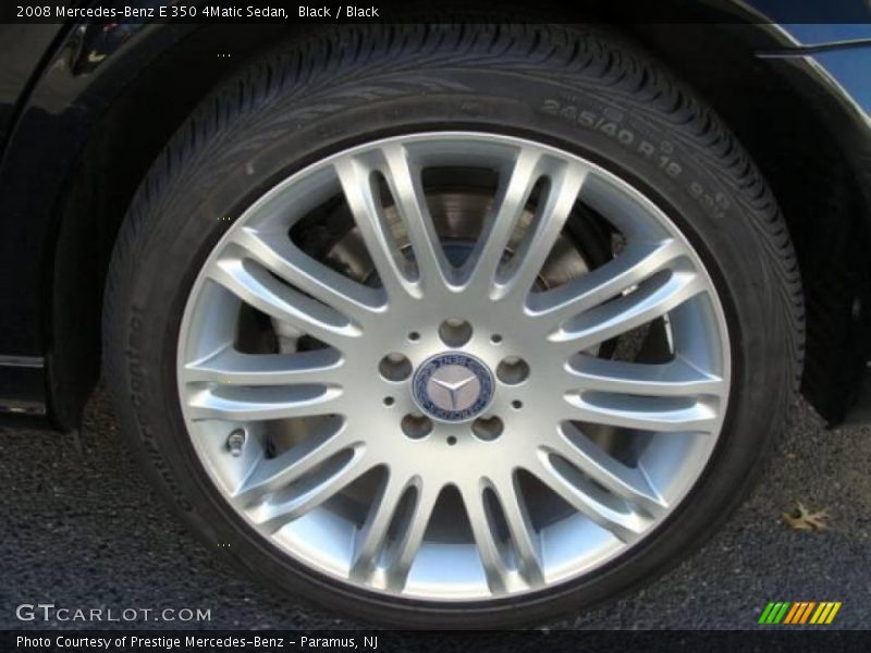 Black / Black 2008 Mercedes-Benz E 350 4Matic Sedan
