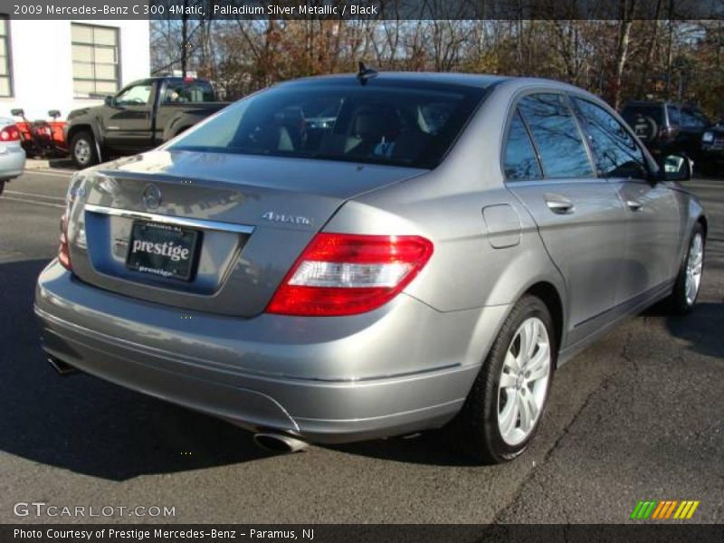 Palladium Silver Metallic / Black 2009 Mercedes-Benz C 300 4Matic