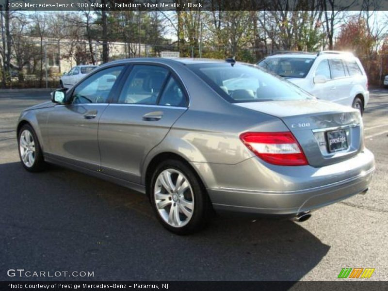 Palladium Silver Metallic / Black 2009 Mercedes-Benz C 300 4Matic