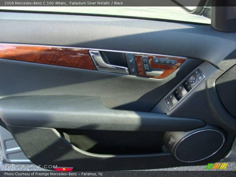 Palladium Silver Metallic / Black 2009 Mercedes-Benz C 300 4Matic