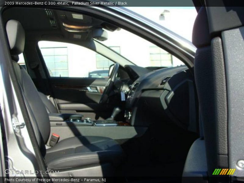 Palladium Silver Metallic / Black 2009 Mercedes-Benz C 300 4Matic