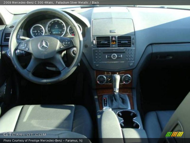 Palladium Silver Metallic / Black 2009 Mercedes-Benz C 300 4Matic