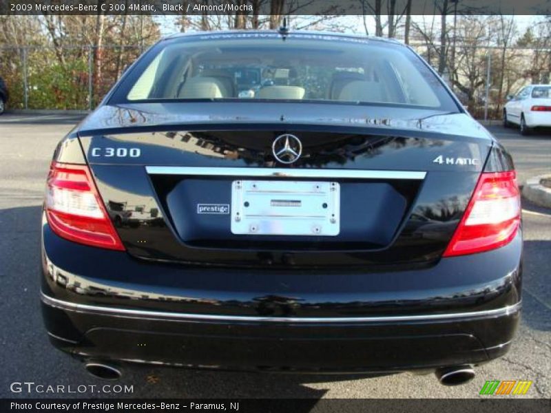 Black / Almond/Mocha 2009 Mercedes-Benz C 300 4Matic