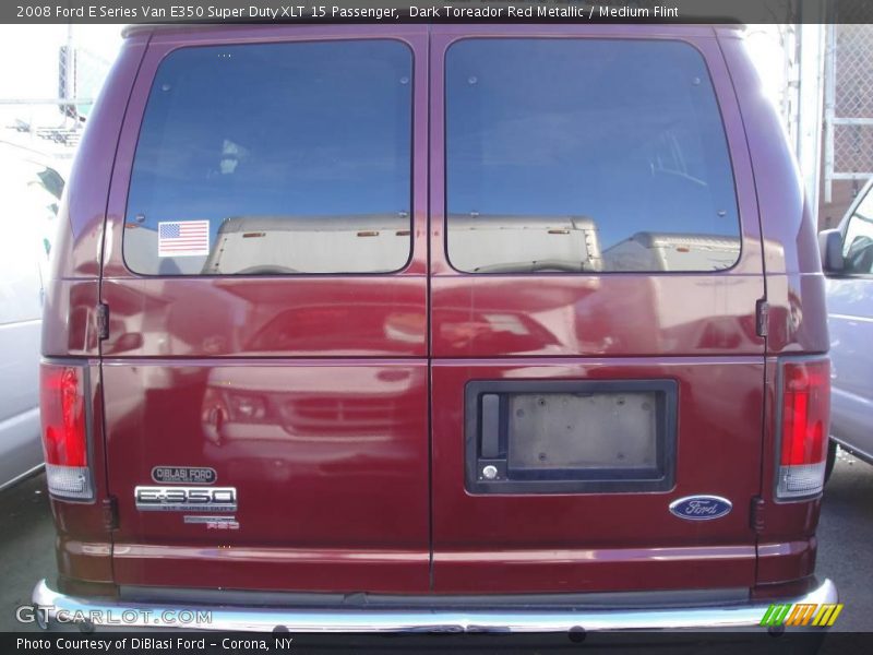 Dark Toreador Red Metallic / Medium Flint 2008 Ford E Series Van E350 Super Duty XLT 15 Passenger