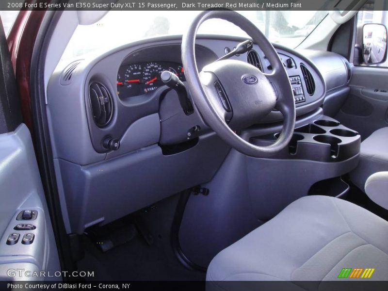 Dark Toreador Red Metallic / Medium Flint 2008 Ford E Series Van E350 Super Duty XLT 15 Passenger