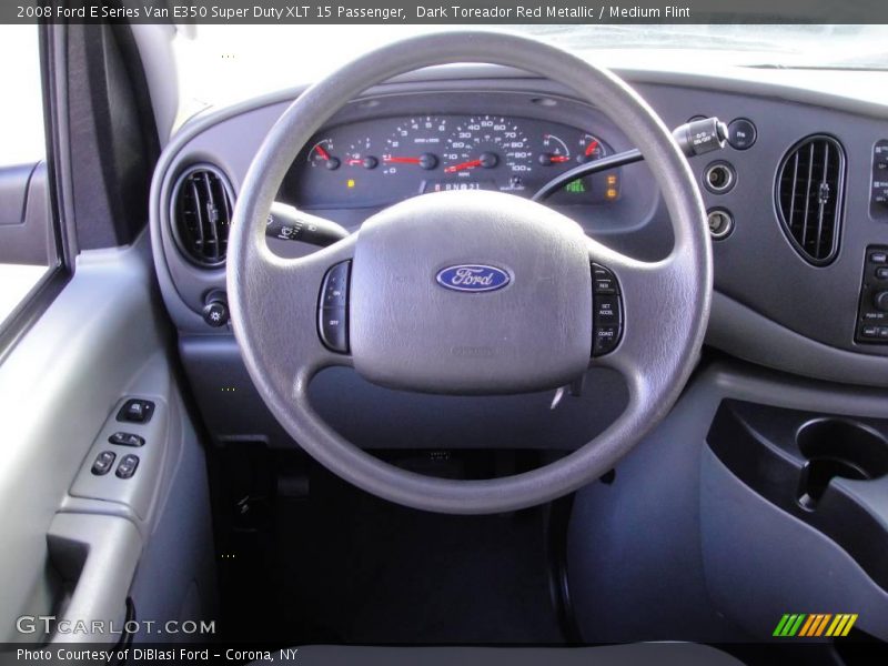 Dark Toreador Red Metallic / Medium Flint 2008 Ford E Series Van E350 Super Duty XLT 15 Passenger
