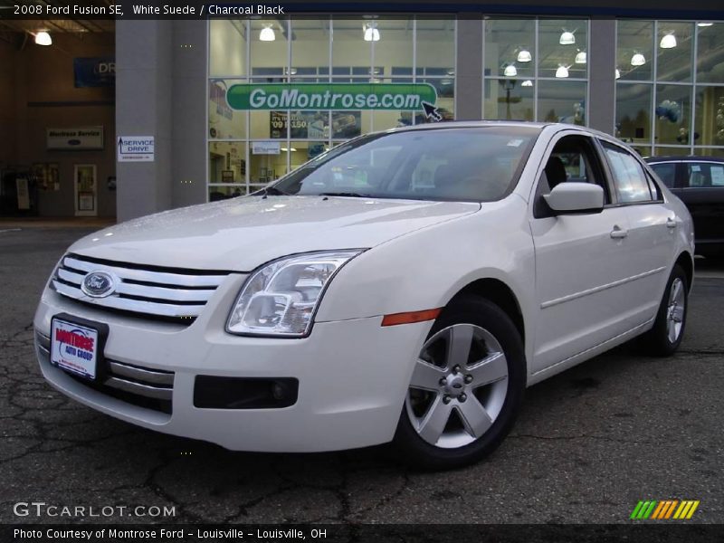 White Suede / Charcoal Black 2008 Ford Fusion SE