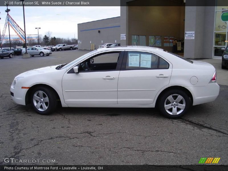White Suede / Charcoal Black 2008 Ford Fusion SE