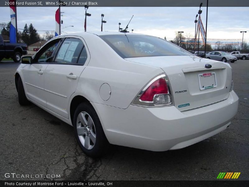 White Suede / Charcoal Black 2008 Ford Fusion SE
