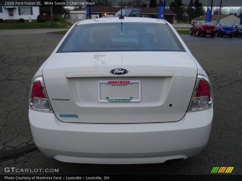 White Suede / Charcoal Black 2008 Ford Fusion SE
