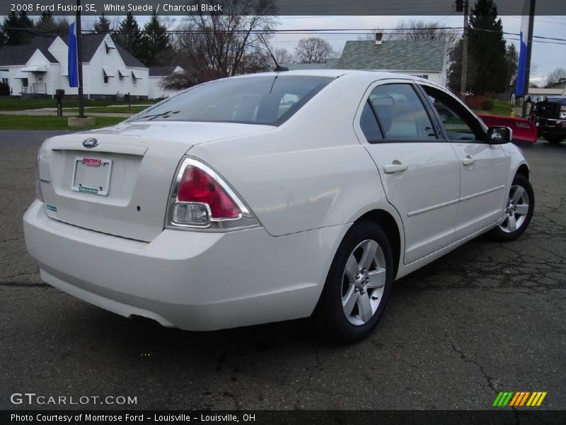 White Suede / Charcoal Black 2008 Ford Fusion SE