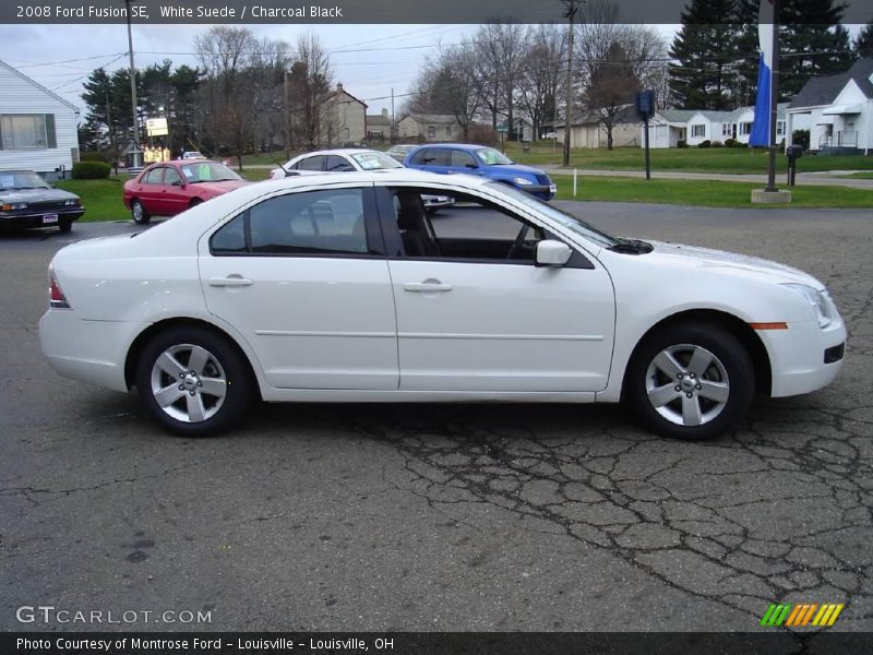 White Suede / Charcoal Black 2008 Ford Fusion SE