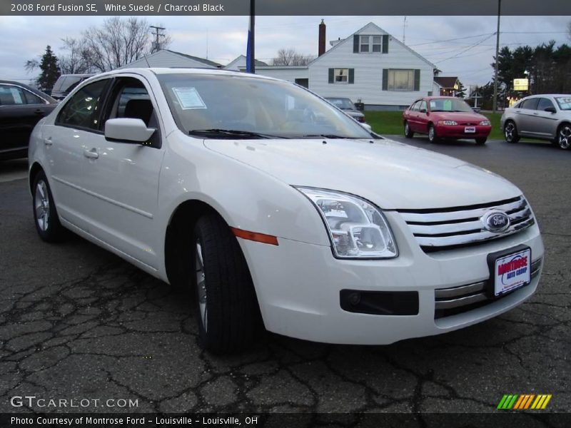 White Suede / Charcoal Black 2008 Ford Fusion SE