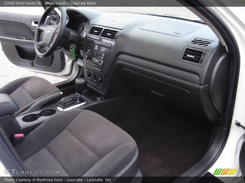 White Suede / Charcoal Black 2008 Ford Fusion SE