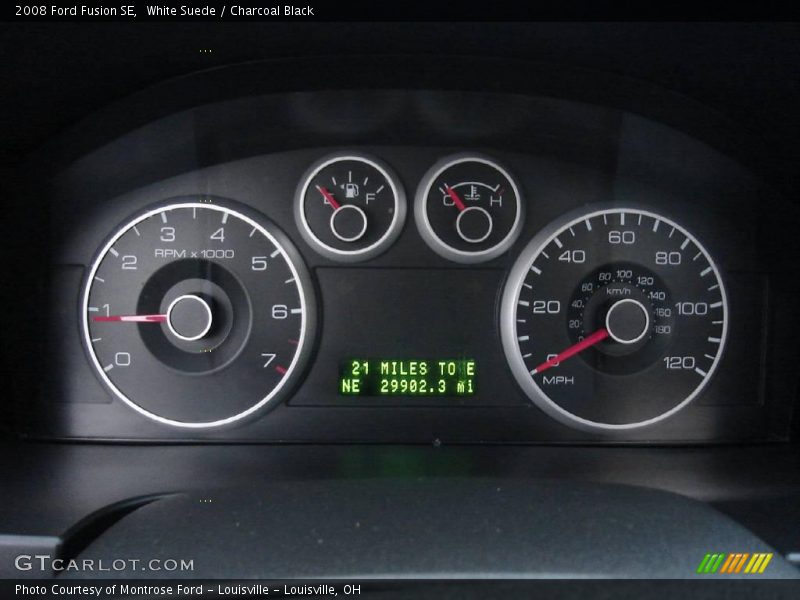 White Suede / Charcoal Black 2008 Ford Fusion SE
